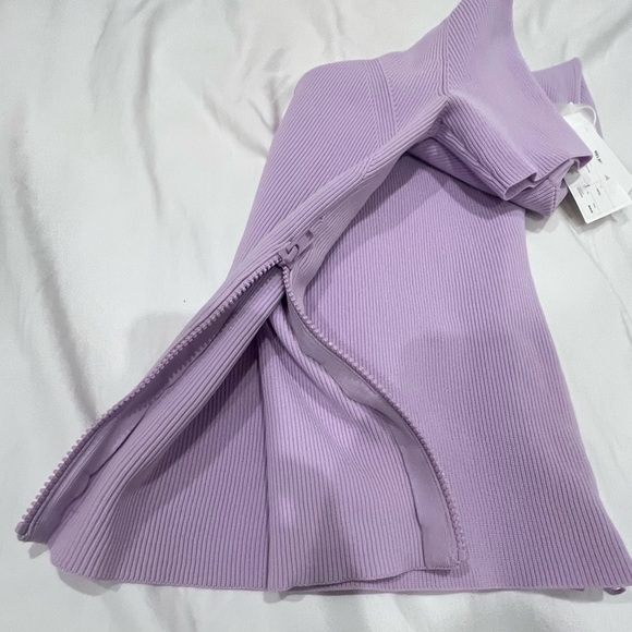 Helmut Lang Lavender angel side zip rubbed tee - Picture 2 of 6